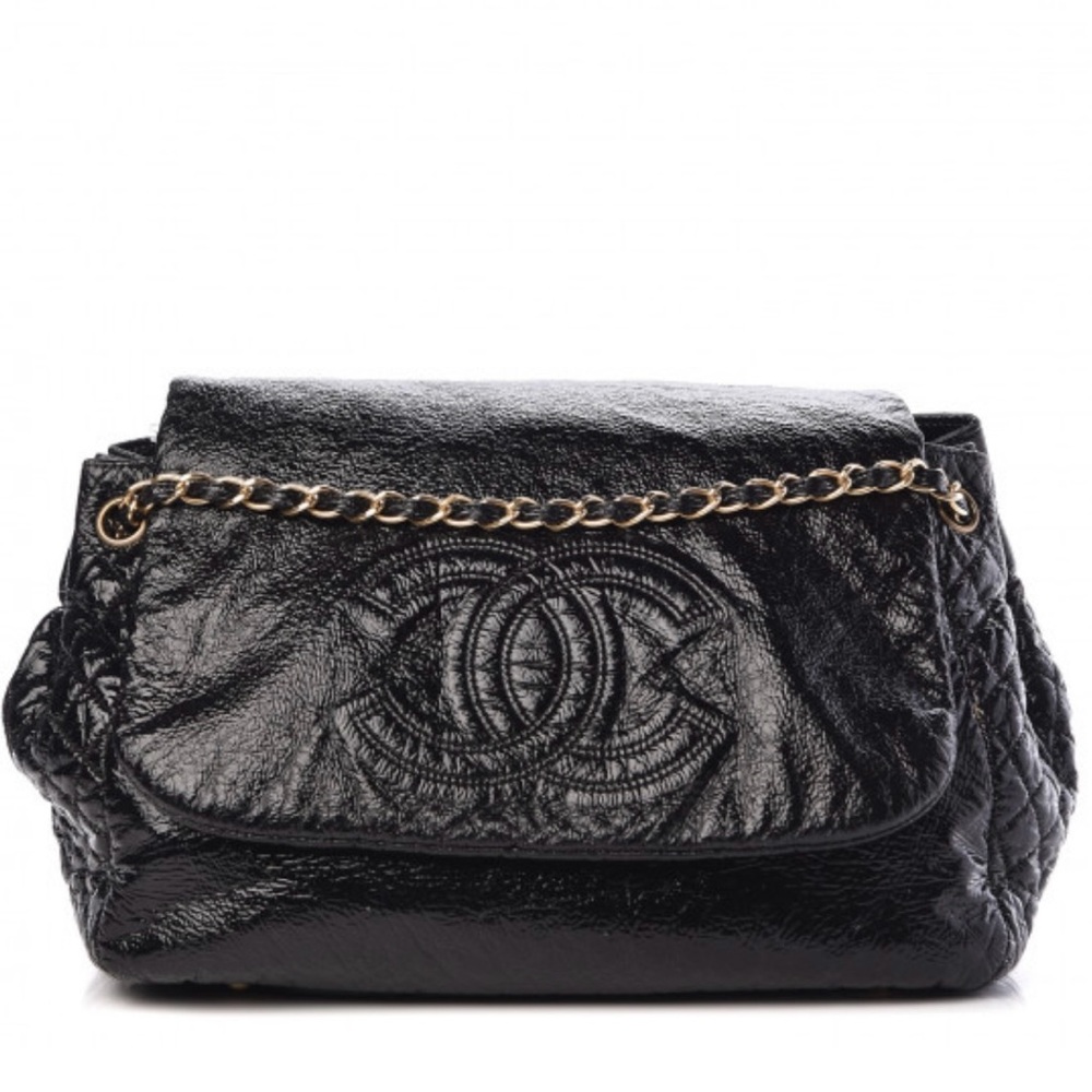 Vinyl XL Rock and Chain Flap Black